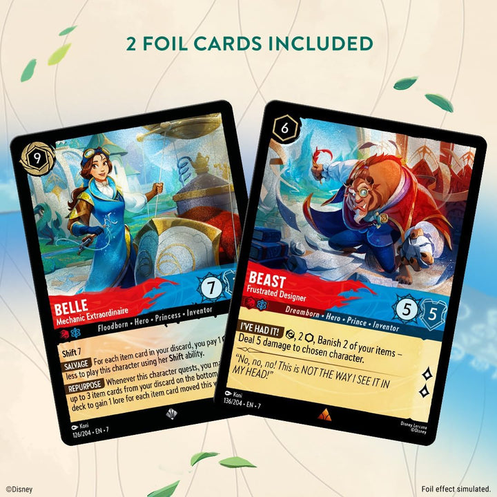 Disney Lorcana TCG: Archazia’s Island - Starter Deck: Ruby/Sapphire (Belle & Beast)