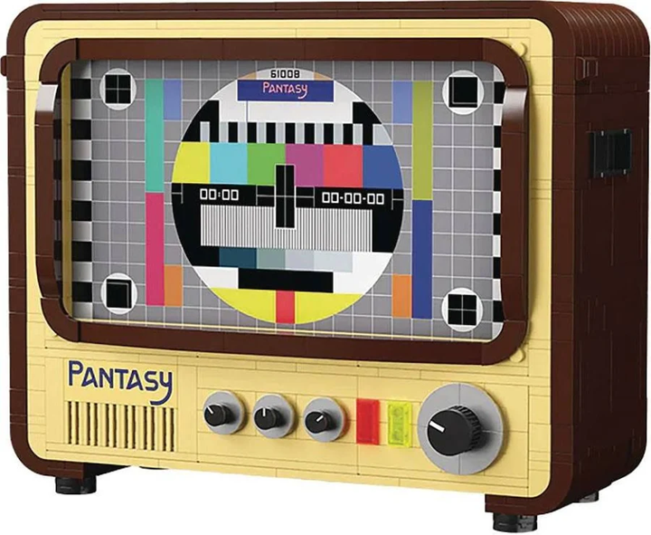 Pantasy Vintage Television Building Block Toy #61008