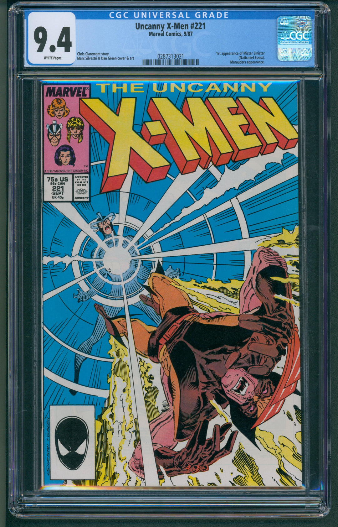 Uncanny X-Men #221 CGC 9.4