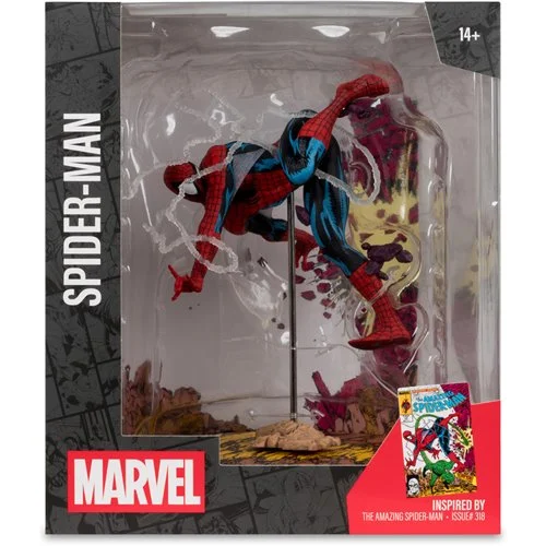 Marvel Wave 7  Spider-Man Amazing Spider-Man #318 1:10 Scale Posed Figure with Scene