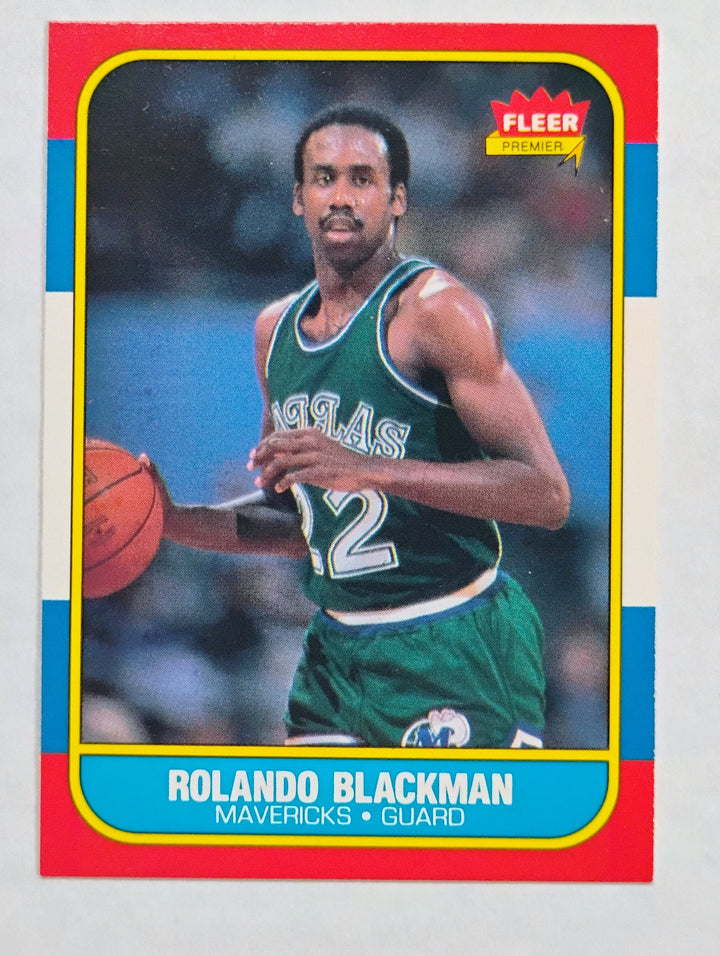 1986-87 Fleer Basketball Roland Blackman # 11