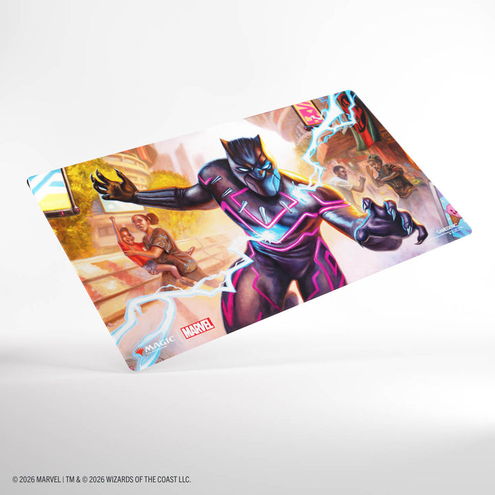 Magic the Gathering: Marvel Super Heroes Shiny Playmat - Striking Black Panther