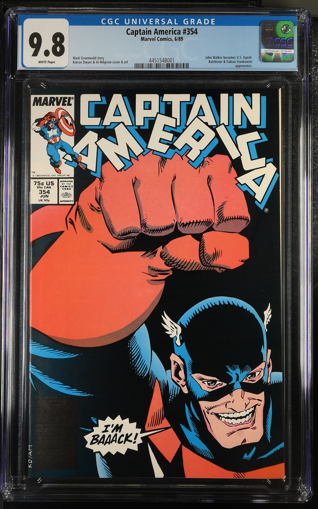 Captain America #354 CGC 9.8