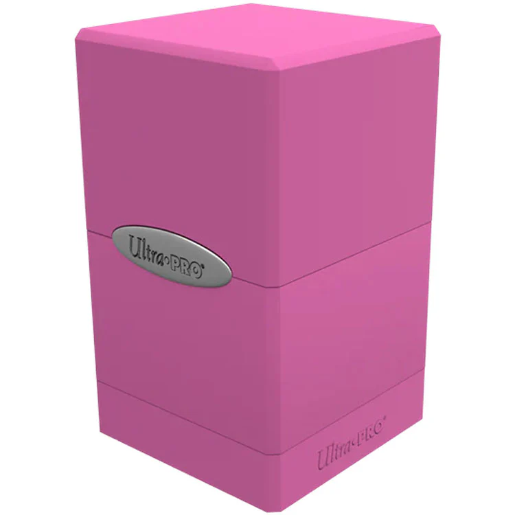Ultra Pro Deck Box: Satin Tower 100+ - Solid Pink, Hot