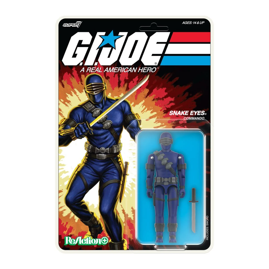 GI Joe Reaction Plus Wave 3 - Snake Eyes Cartoon