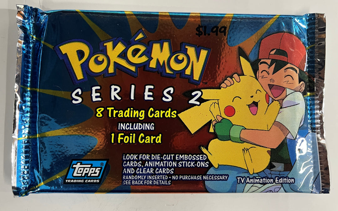 Pokemon Topps Series 2 Pack Blue Label Pack