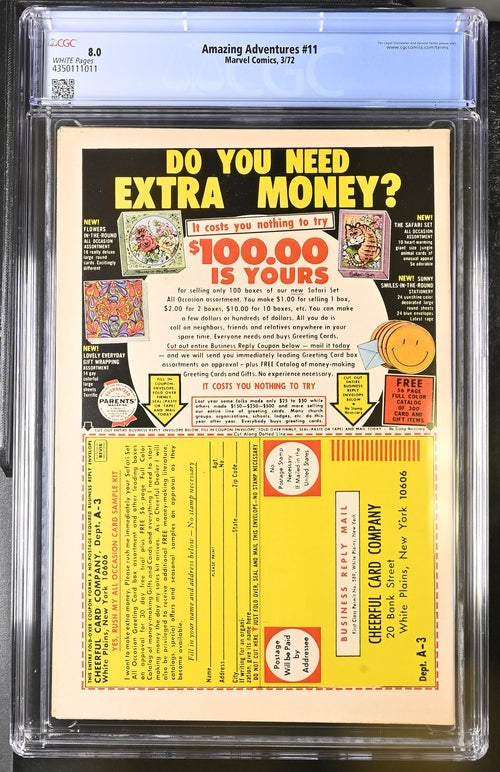 Amazing Adventures #11 CGC 8.0