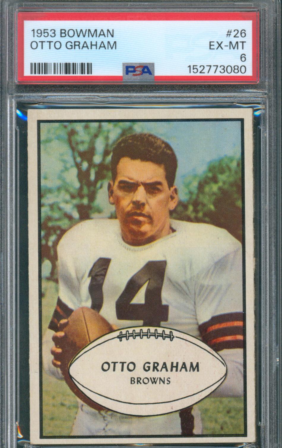 1953 Bowman Football Otto Graham #26 PSA 6 EX-NM