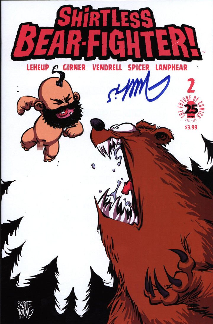 Shirtless Bear-Fighter #2- Skottie Young Variant (Signed)