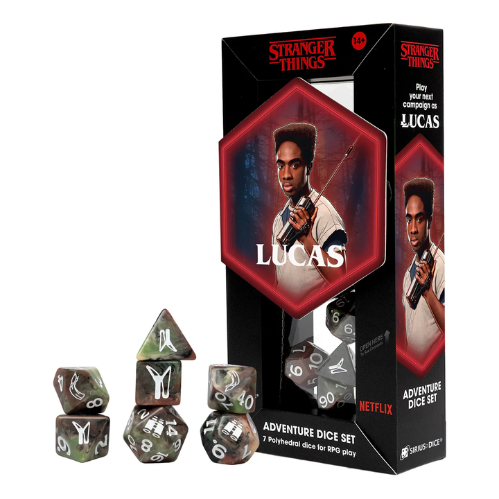Sirius Dice: 7 Ct Stranger Things Adventure Dice - Lucas