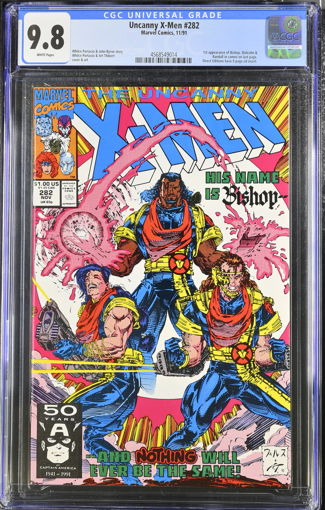 Uncanny X-Men #282 CGC 9.8