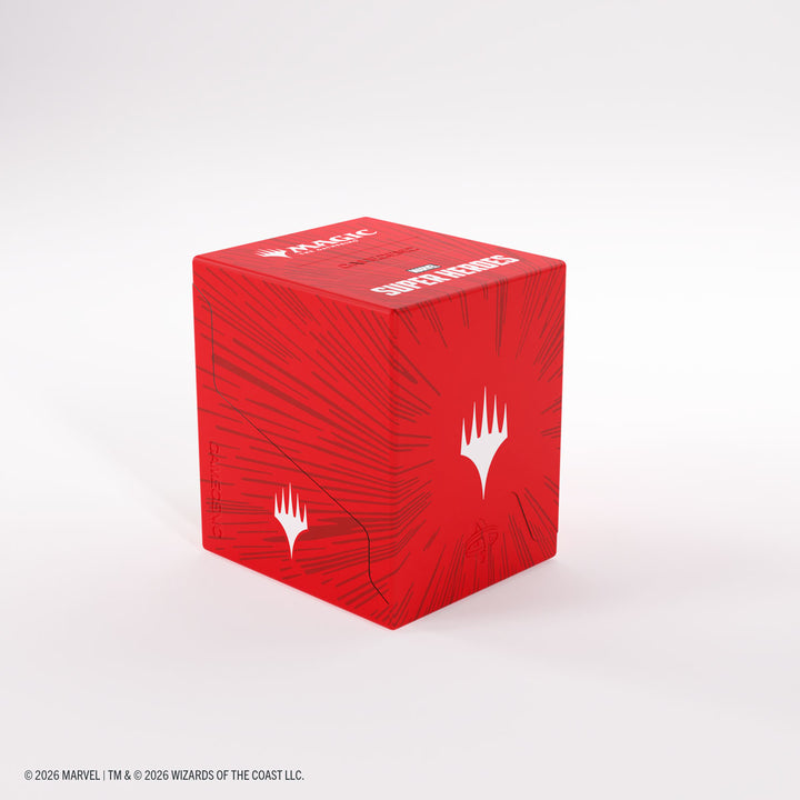 Magic: The Gathering: Marvel Super Heroes: Bastion 100+ XL Deck Box - Comic Burst Red
