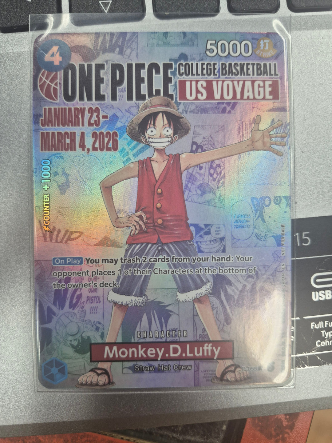 Monkey.D.Luffy (P-055) (College Basketball US Voyage) - NM