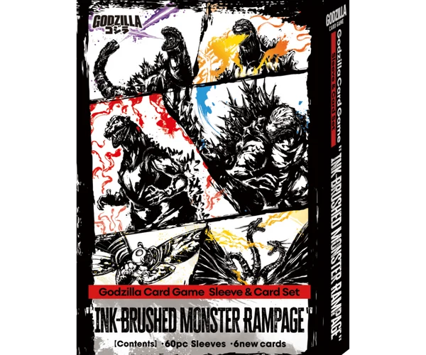 Godzilla Card Game: Ink-Brushed Monster Rampage Sleeve & Card Set