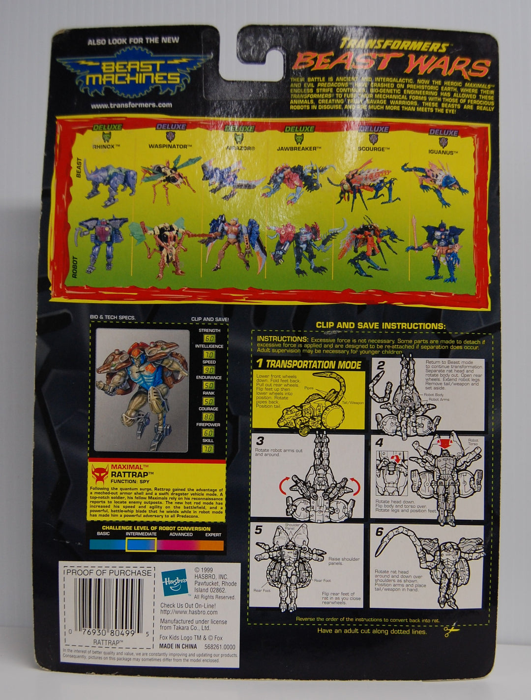 Transformers Beast Wars Heroic Maximal Rattrap Deluxe Edition Transmetals