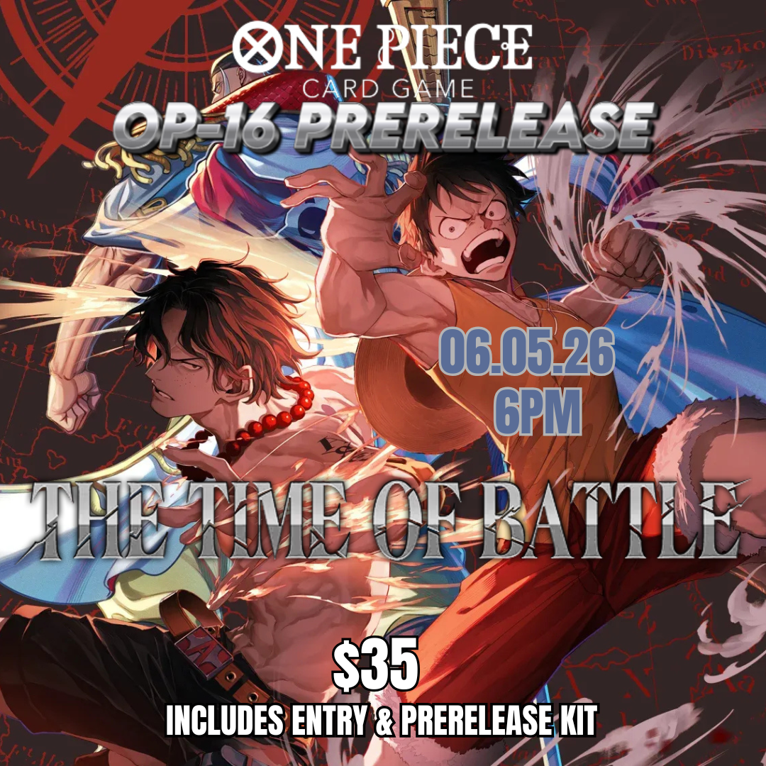 One Piece TCG: OP-16 Prerelease event - 6/05/2026 [Friday, 6PM]