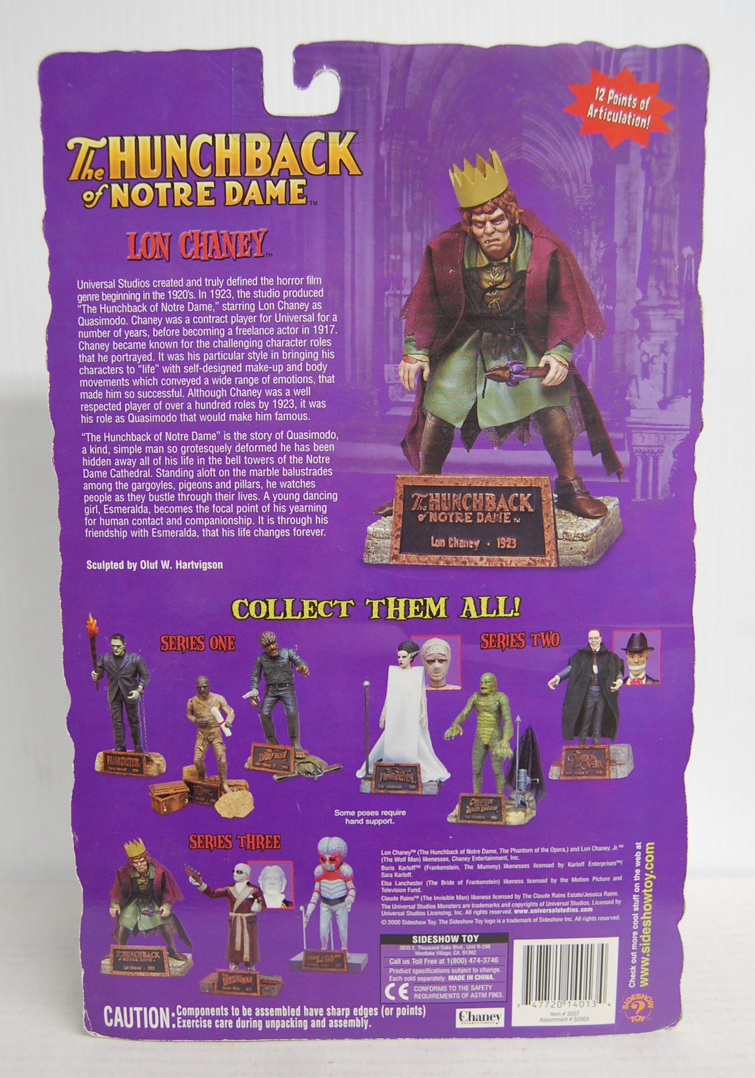 Universal Studios Monsters (Series 3) Lon Chaney Hunchback of Notre Dame 2000