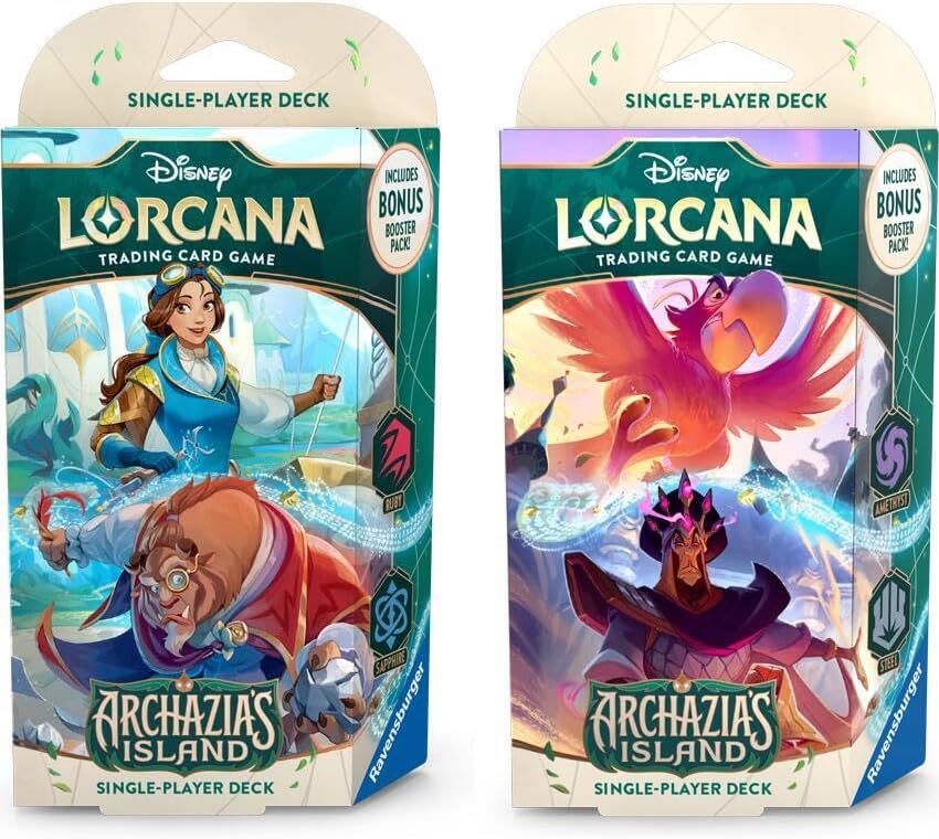 Disney Lorcana TCG: Archazia’s Island - Starter Deck: Amethyst/Steel (Iago & Jafar)