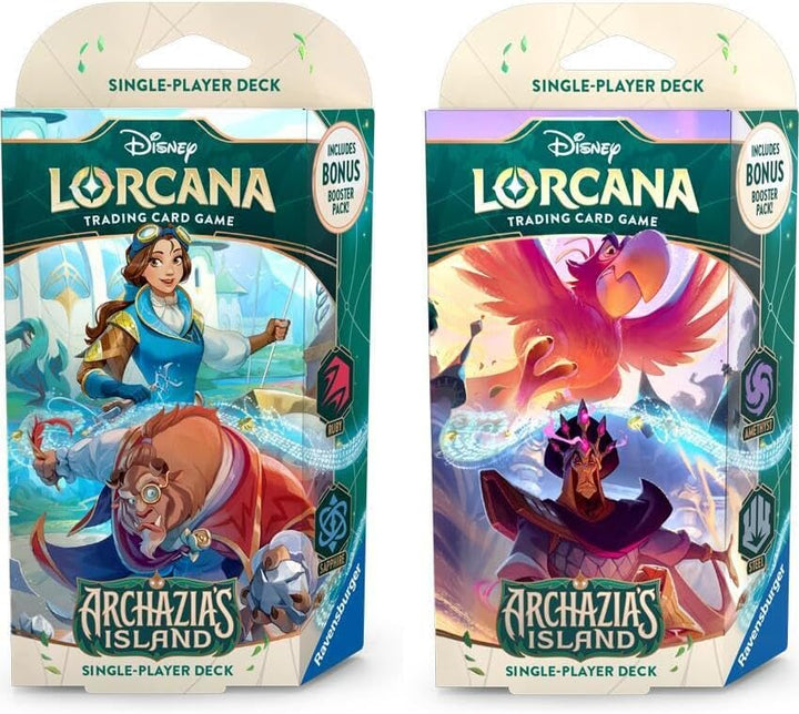 Disney Lorcana TCG: Archazia’s Island - Starter Deck: Amethyst/Steel (Iago & Jafar)