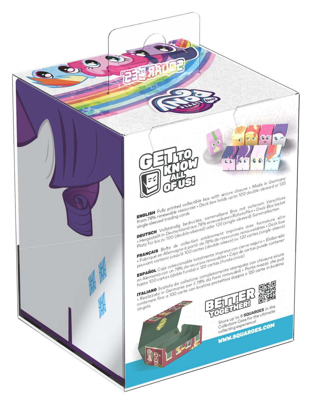 Squaroes: Deck Box - MLP Friendship is Magic - Rarity