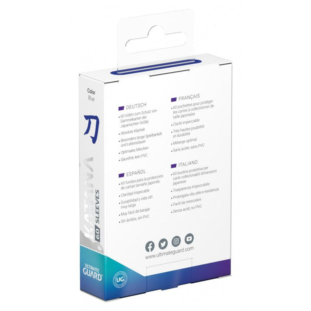 Ultimate Guard Katana Japanese Card Sleeves - Blue (60 Ct)