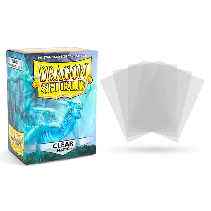 Dragon Shield Card Sleeves - Standard Matte: Clear (100 Ct)