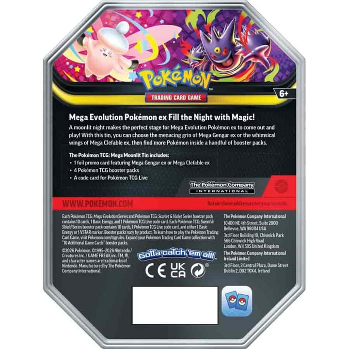 Pokemon TCG: Mega Moonlit Tin - Mega Clefable ex