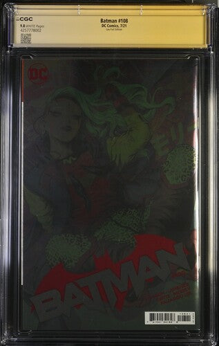 Batman #108 Lau Foil Edition - Signature Series Signed by Stanley "Artgerm" Lau CGC 9.8