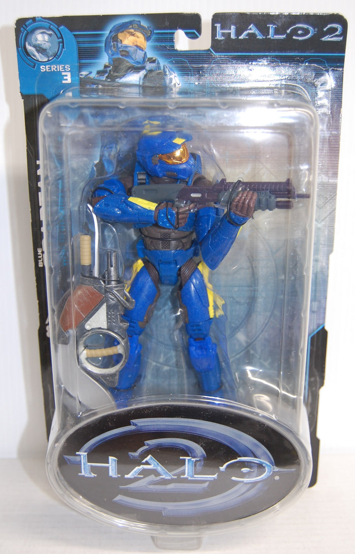 Halo 2 (Series 3) - Blue Spartan 8" Figure 2005 JoyRide