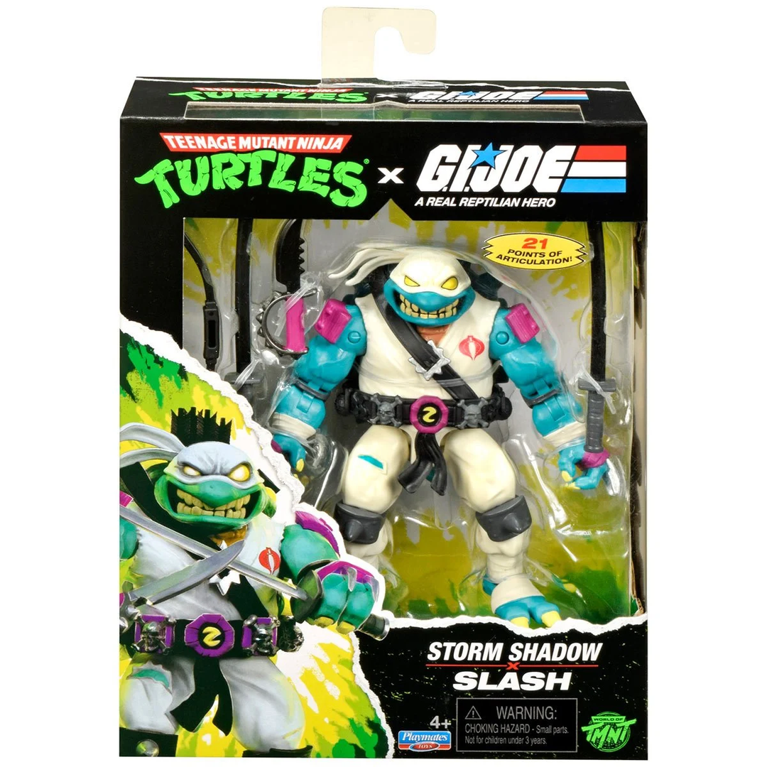 Teenage Mutant Ninja Turtles x G.I. Joe Slash x Storm Shadow Action Figure