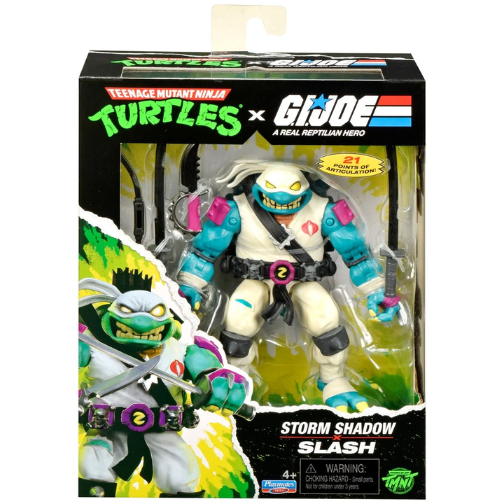 Teenage Mutant Ninja Turtles x G.I. Joe Slash x Storm Shadow Action Figure