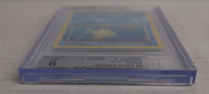 Pokemon 2001 Shining Magikarp Holo 66/64 Double Error Neo Revelation BGS 9