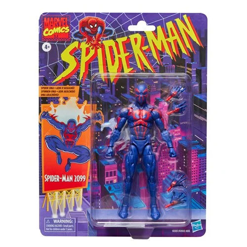 Spider-Man Marvel Legends Retro Cardback Spider-Man 2099 6-Inch Action Figure