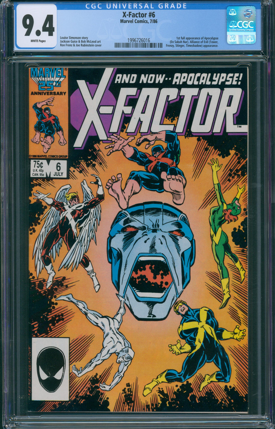 X-Factor #6 CGC 9.4