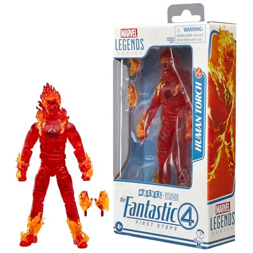 The Fantastic Four: First Steps Marvel Legends Series Human Torch 6-Inch Action Figure