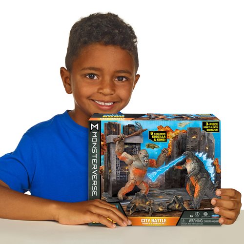 Monsterverse City Battle Godzilla and Kong 6-Inch Action Figure 2-Pack