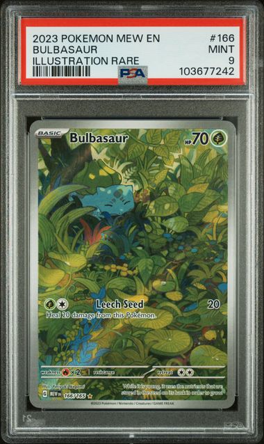 2023 Pokemon Mew En Bulbasaur Illustration Rare #166 PSA 9