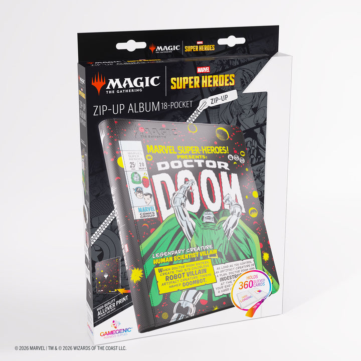 Magic: The Gathering: Marvel Super Heroes: 18-Pocket Zip-Up Binder - Doctor Doom
