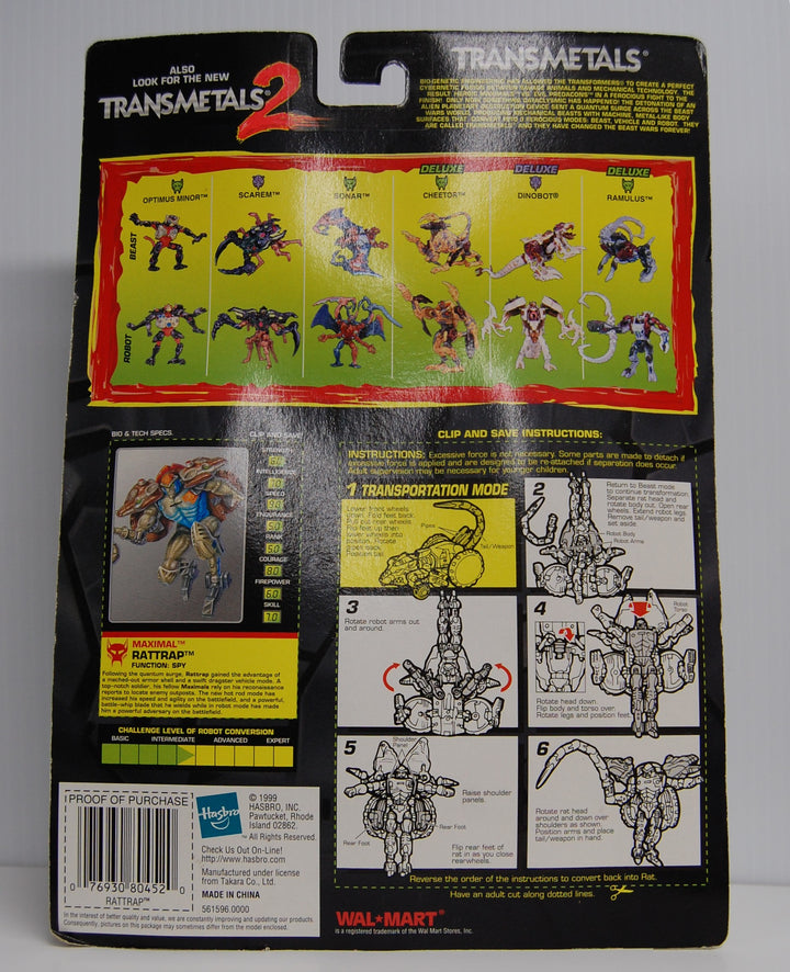 Transformers Beast Wars Heroic Maximal Rattrap Walmart Special Edition Transmetals