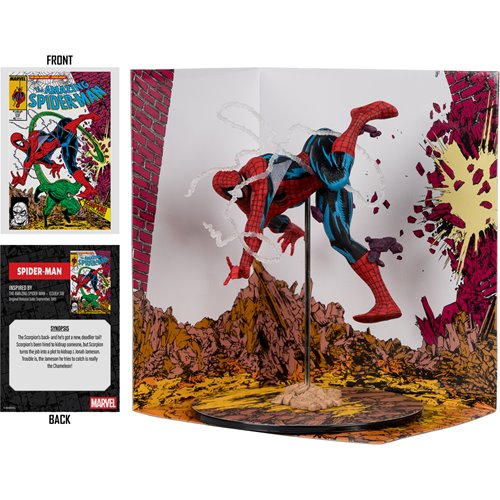 Marvel Wave 7  Spider-Man Amazing Spider-Man #318 1:10 Scale Posed Figure with Scene