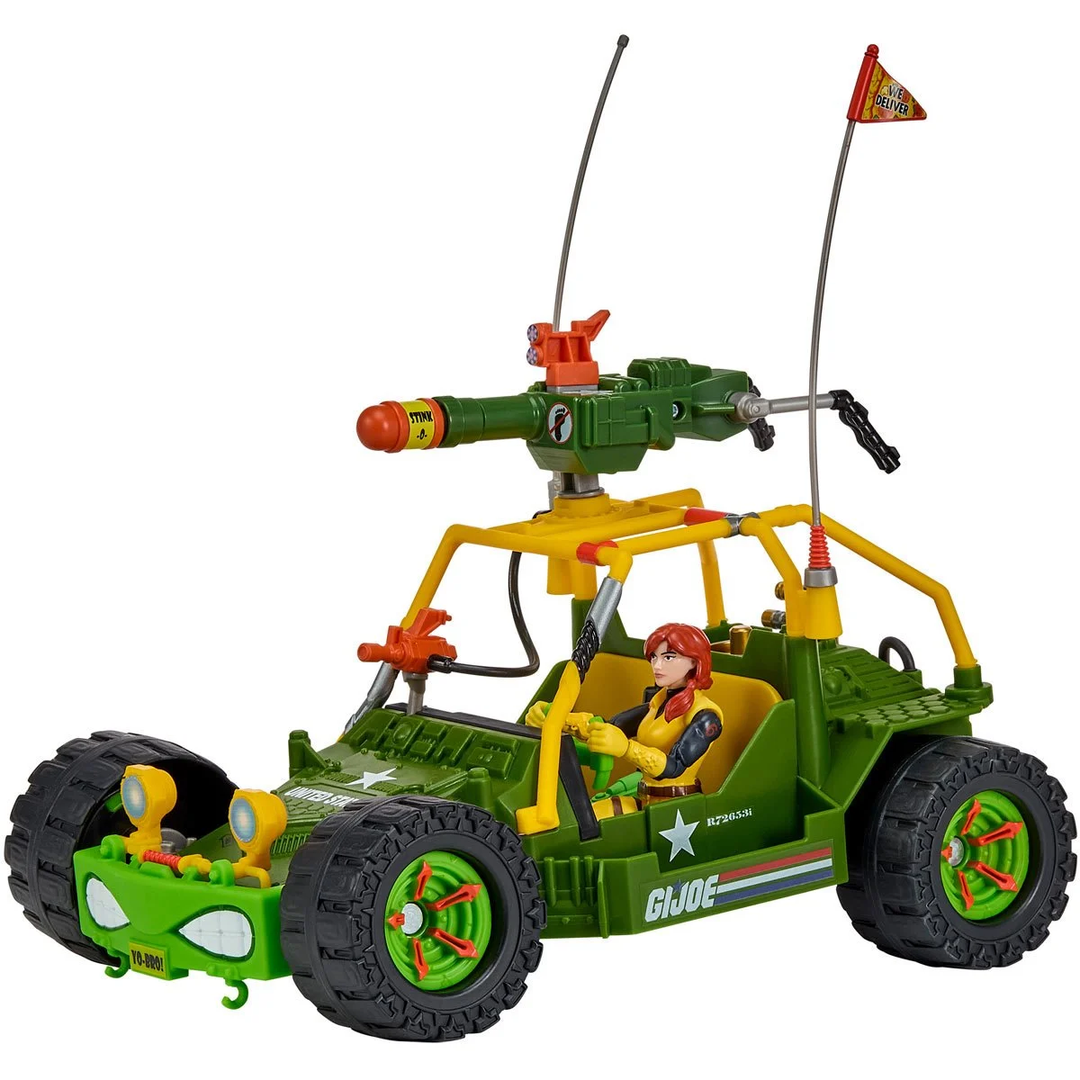 Teenage Mutant Ninja Turtles x G.I. Joe All-Weather and Environment (AWE) Shell-Striker Vehicle with Action Figure