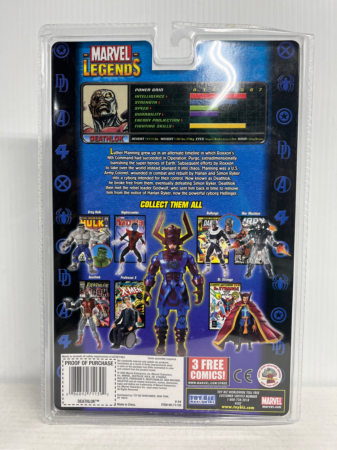 Marvel Legends Deathlok Action Figure w/ Galactus BAF Upper Torso