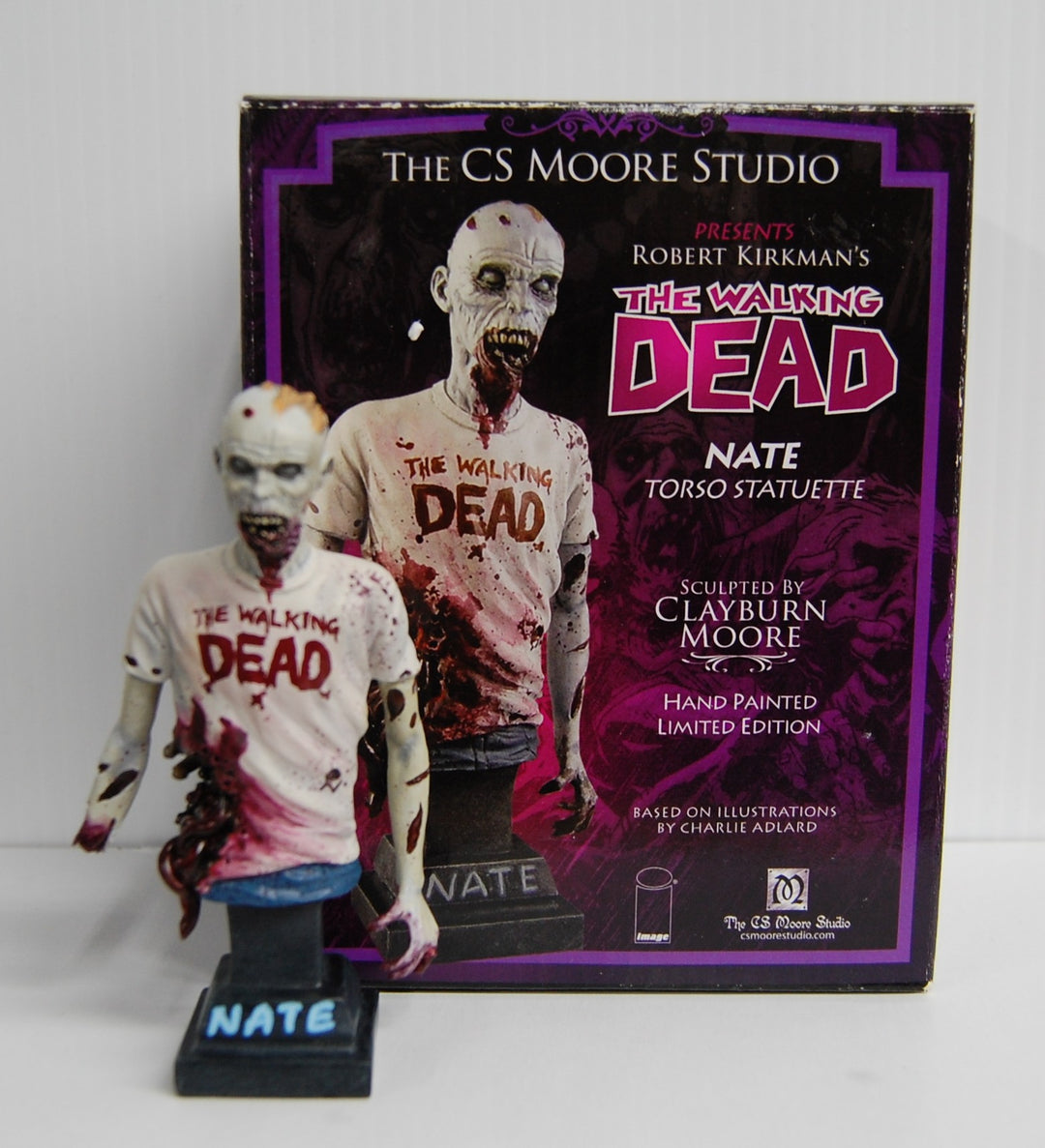 CS Moore Walking Dead - Nate Torso Statuette by Clayburn Moore #839/3000