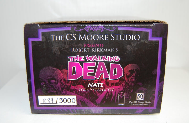 CS Moore Walking Dead - Nate Torso Statuette by Clayburn Moore #839/3000