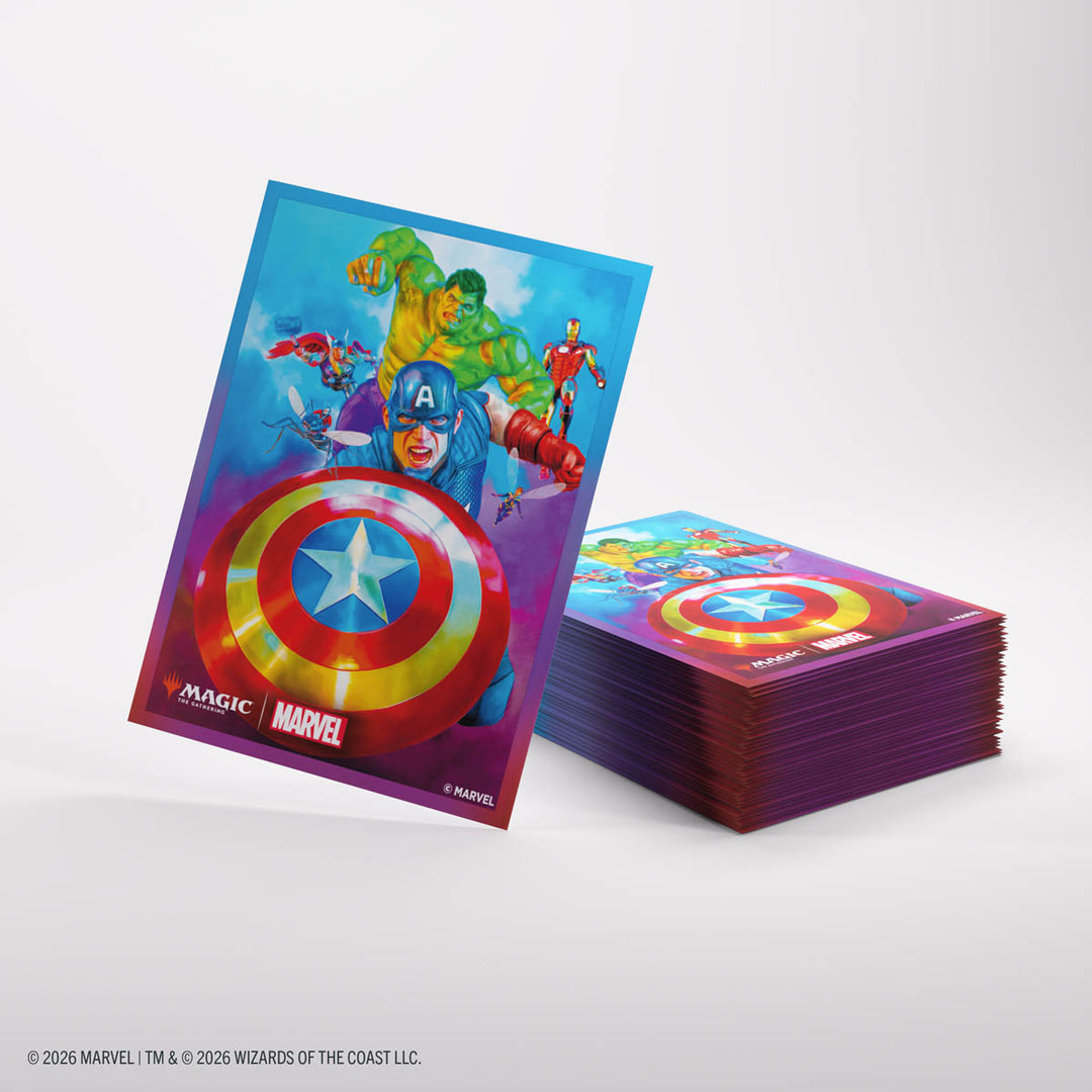 Card Sleeves - Premium Art: Magic the Gathering: Marvel Super Heroes - Captain America, Team Leader