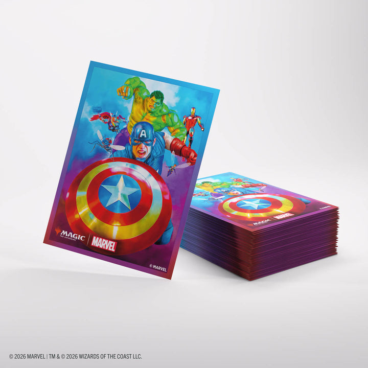 Card Sleeves - Premium Art: Magic the Gathering: Marvel Super Heroes - Captain America, Team Leader