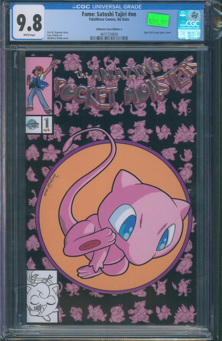 Amazing Pocket Monsters - Fame: Satoshi Tajiri #nn CGC 9.8
