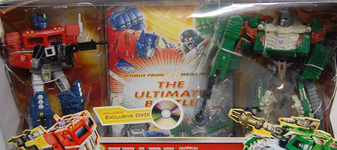Transformers The Ultimate Battle - Optimus Prime vs Megatron - Figures 2006 w/ DVD