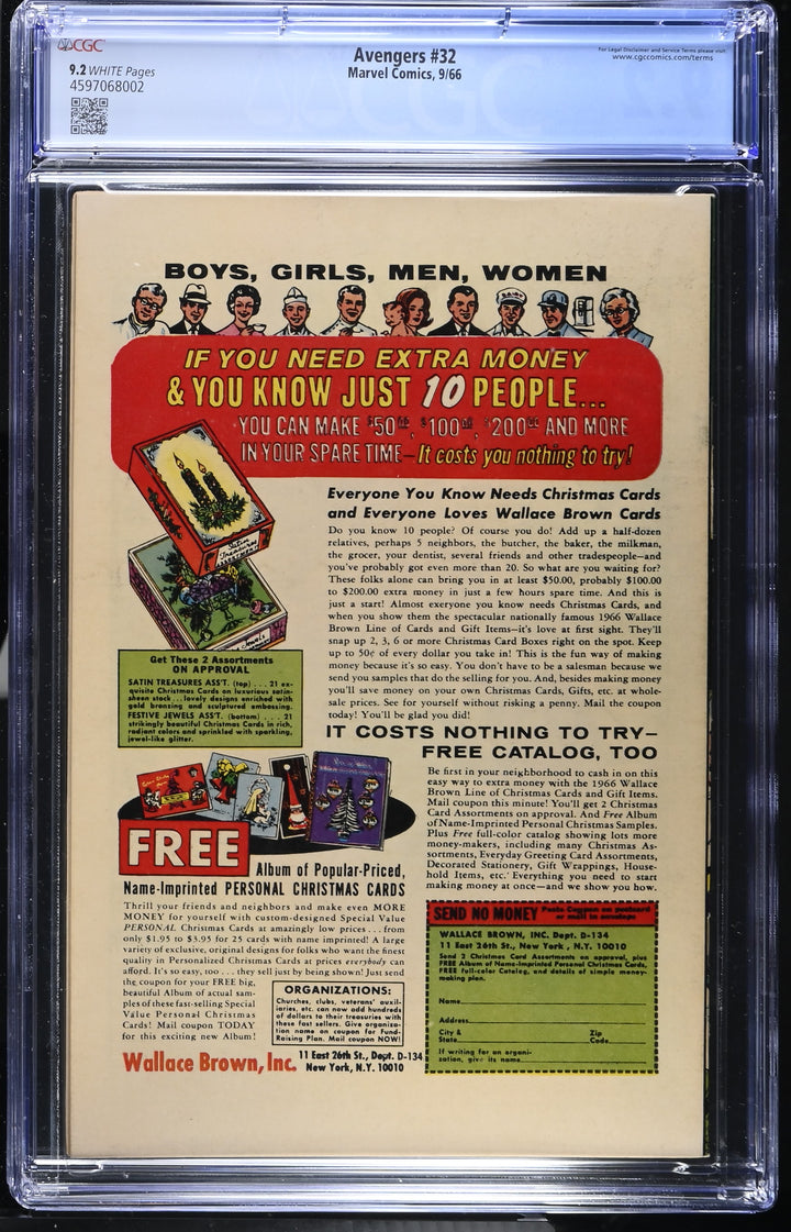 Avengers #32 CGC 9.2