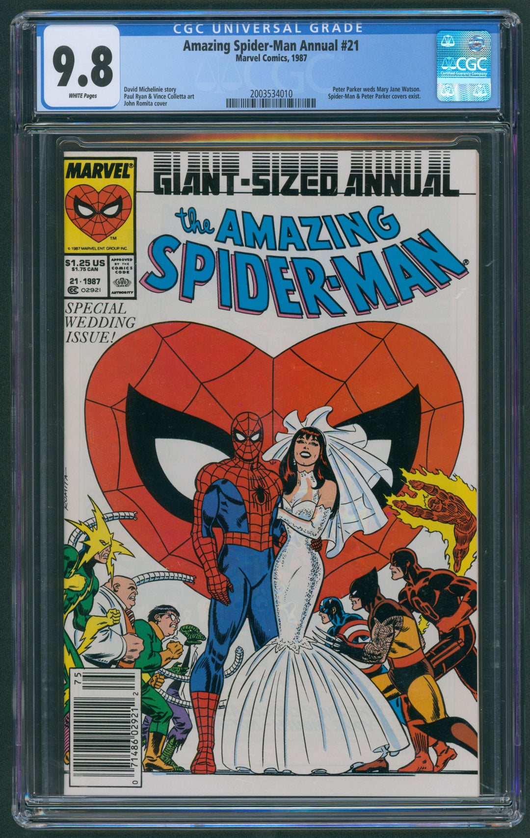 Amazing Spider-Man Annual #21 CGC 9.8